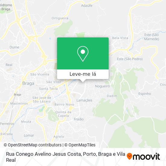 Rua Conego Avelino Jesus Costa mapa