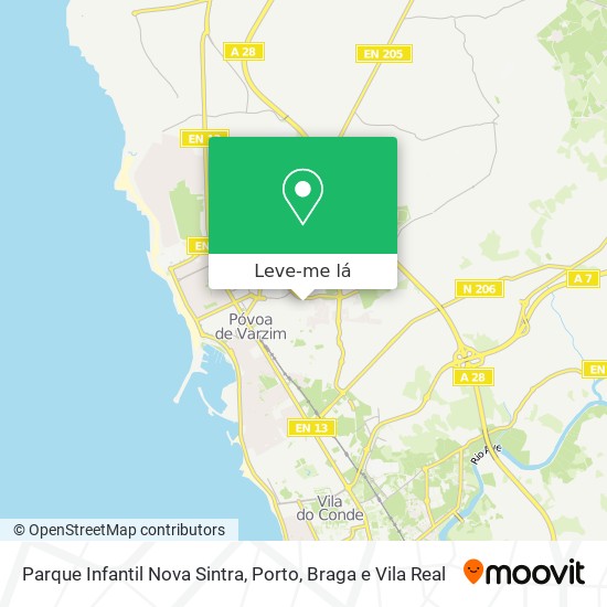 Parque Infantil Nova Sintra mapa