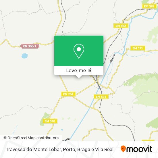 Travessa do Monte Lobar mapa