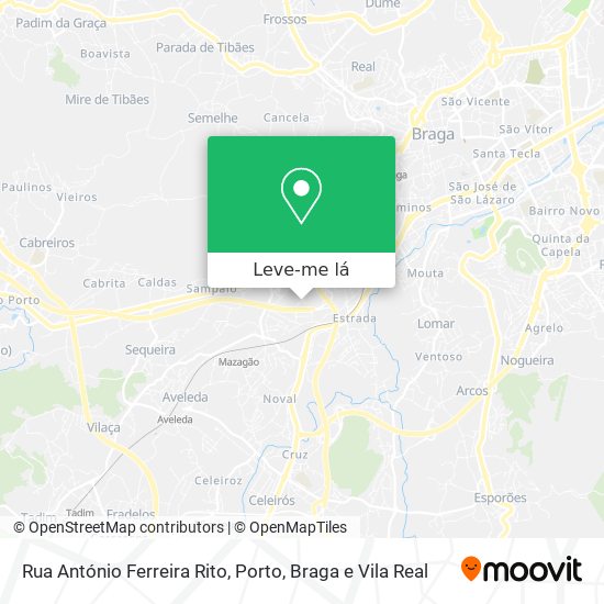 Rua António Ferreira Rito mapa
