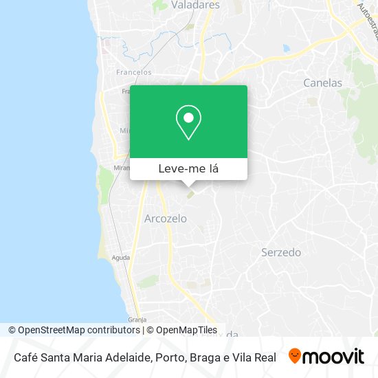 Café Santa Maria Adelaide mapa