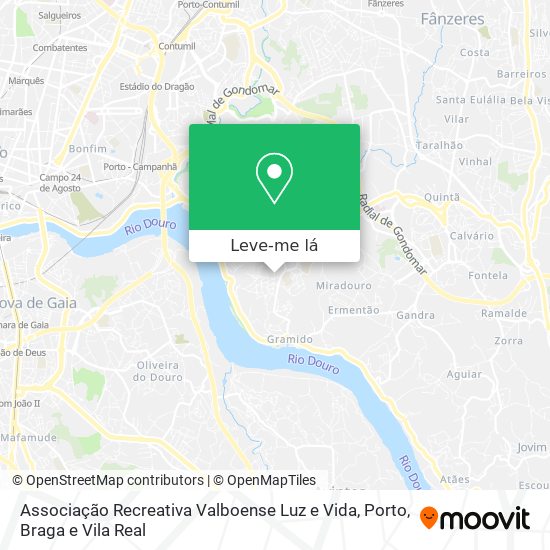 Associação Recreativa Valboense Luz e Vida mapa