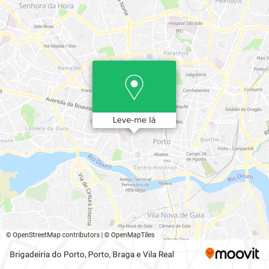 Brigadeiria do Porto mapa