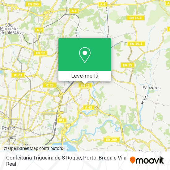 Confeitaria Trigueira de S Roque mapa