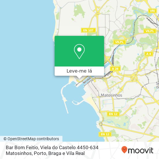 Bar Bom Feitio, Viela do Castelo 4450-634 Matosinhos mapa