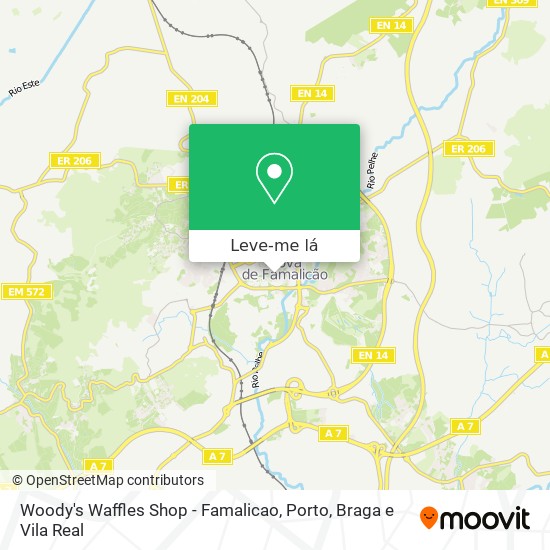 Woody's Waffles Shop - Famalicao mapa