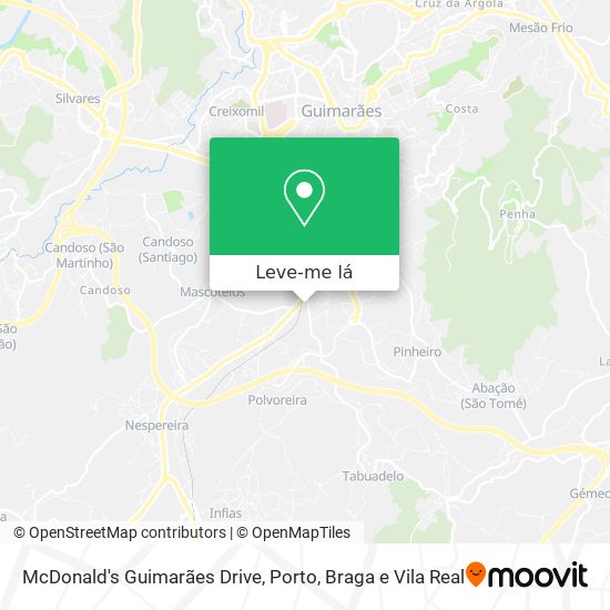 McDonald's Guimarães Drive mapa