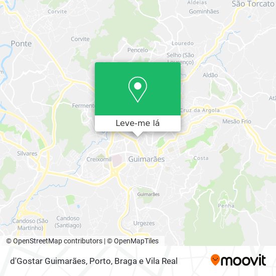 d'Gostar Guimarães mapa