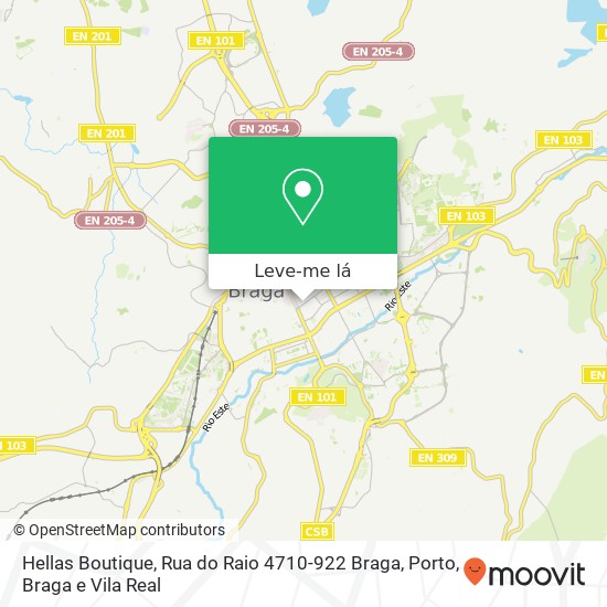 Hellas Boutique, Rua do Raio 4710-922 Braga mapa
