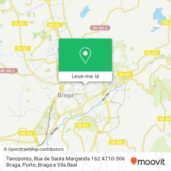 Tánoponto, Rua de Santa Margarida 162 4710-306 Braga mapa