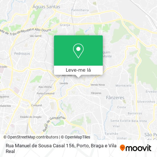 Rua Manuel de Sousa Casal 156 mapa