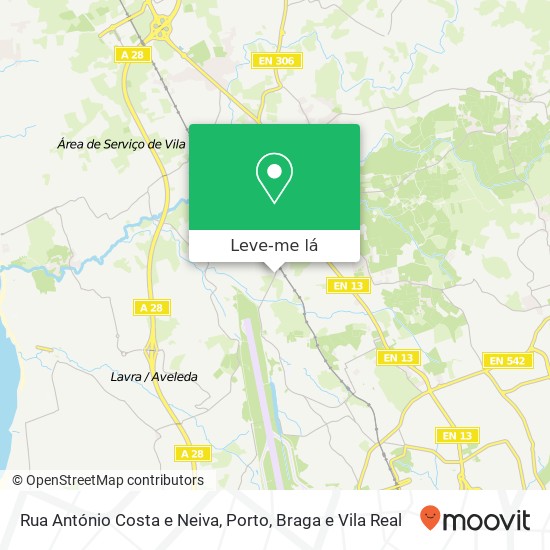 Rua António Costa e Neiva mapa
