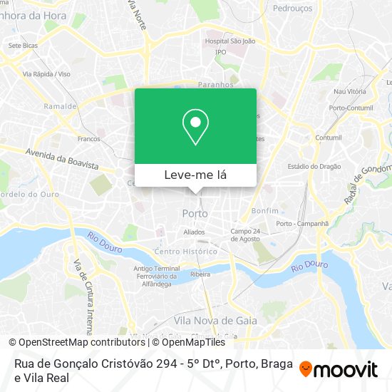 Rua de Gonçalo Cristóvão 294 - 5º Dtº mapa