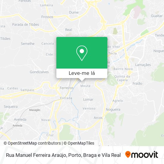 Rua Manuel Ferreira Araújo mapa
