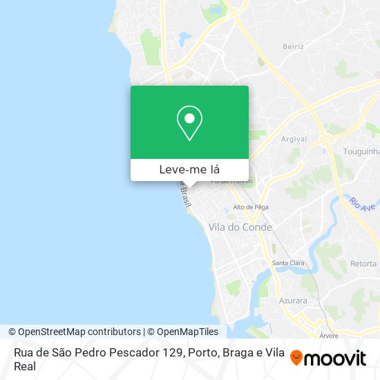 Rua de São Pedro Pescador 129 mapa