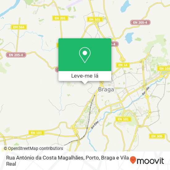 Rua António da Costa Magalhães mapa