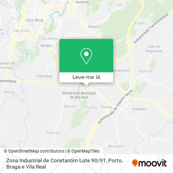 Zona Industrial de Constantim Lote 90 / 91 mapa