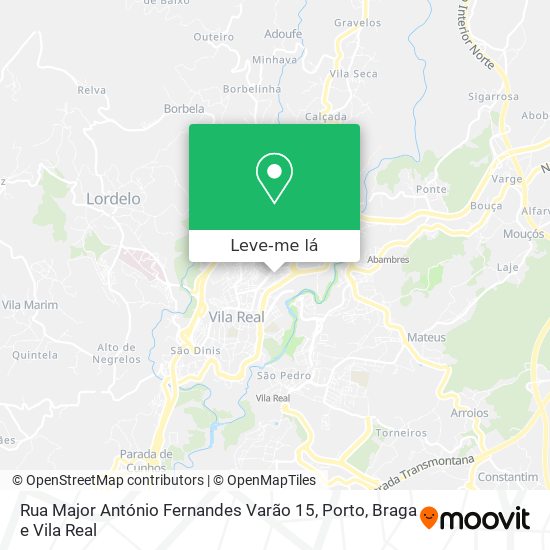 Rua Major António Fernandes Varão 15 mapa