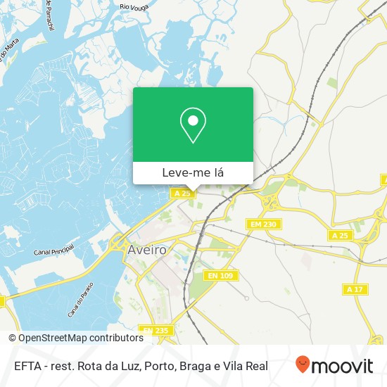 EFTA - rest. Rota da Luz mapa