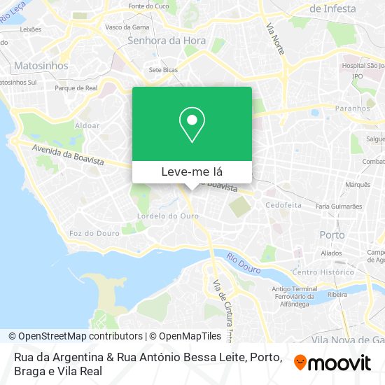 Rua da Argentina & Rua António Bessa Leite mapa