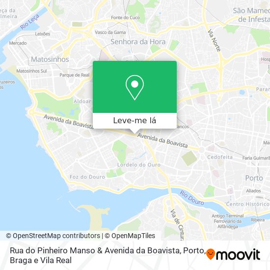 Rua do Pinheiro Manso & Avenida da Boavista mapa