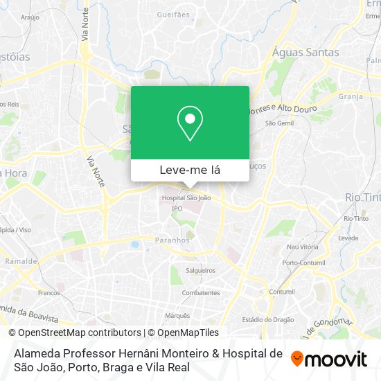 Alameda Professor Hernâni Monteiro & Hospital de São João mapa