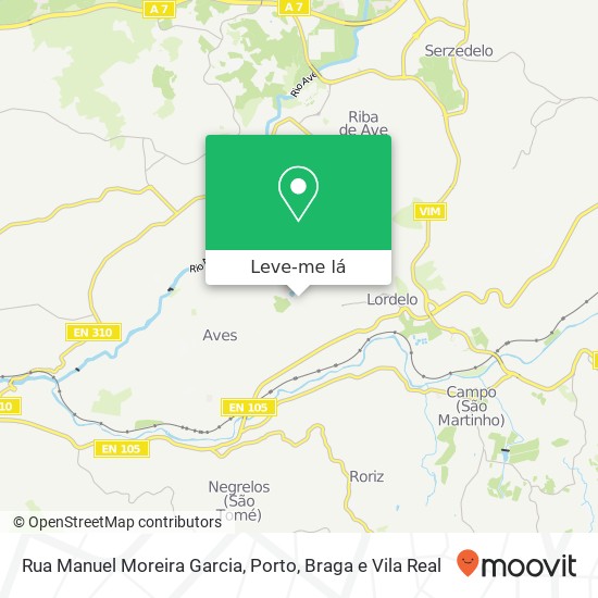 Rua Manuel Moreira Garcia mapa