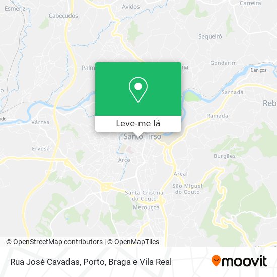 Rua José Cavadas mapa