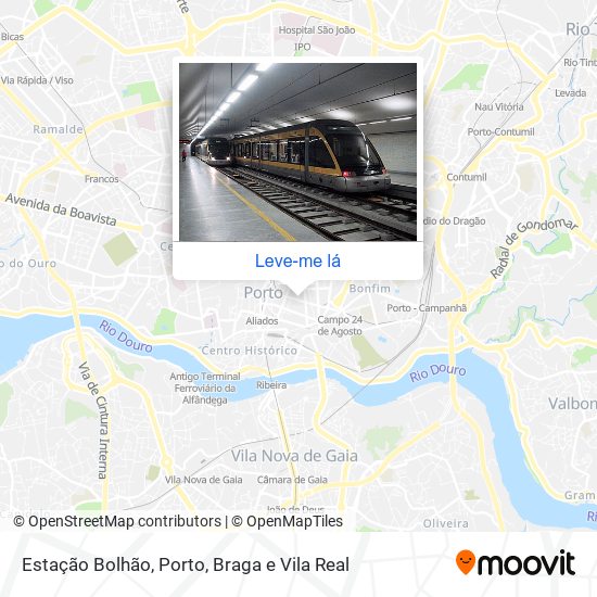 Estação Bolhão mapa