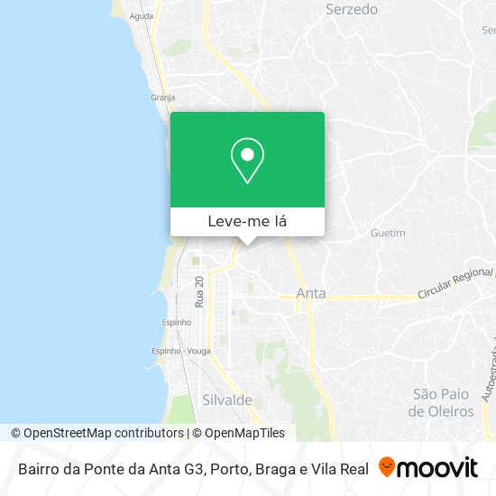 Bairro da Ponte da Anta G3 mapa