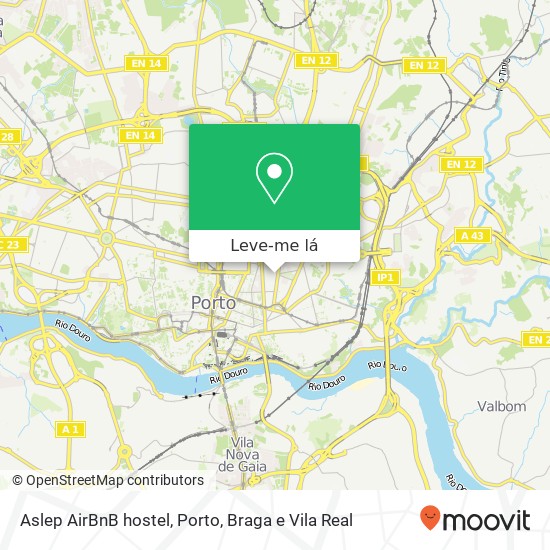 Aslep AirBnB hostel mapa