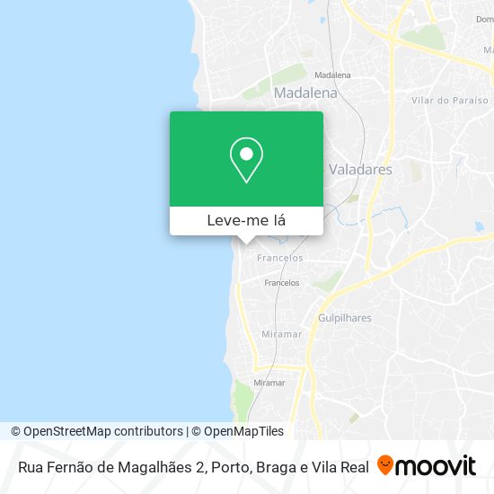 Rua Fernão de Magalhães 2 mapa