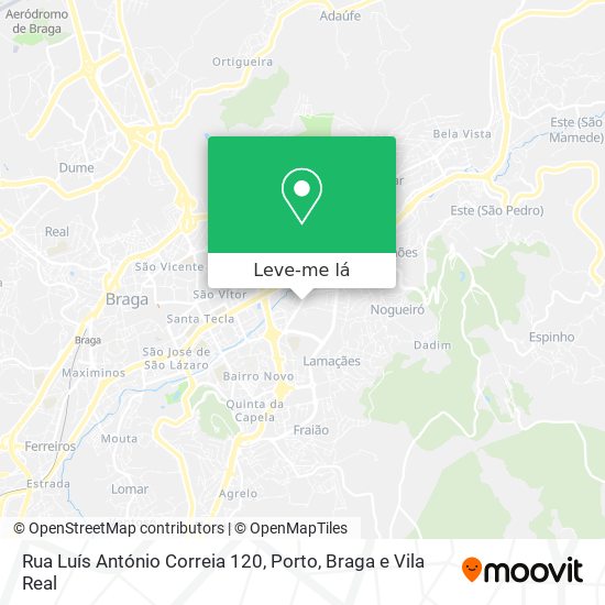 Rua Luís António Correia 120 mapa