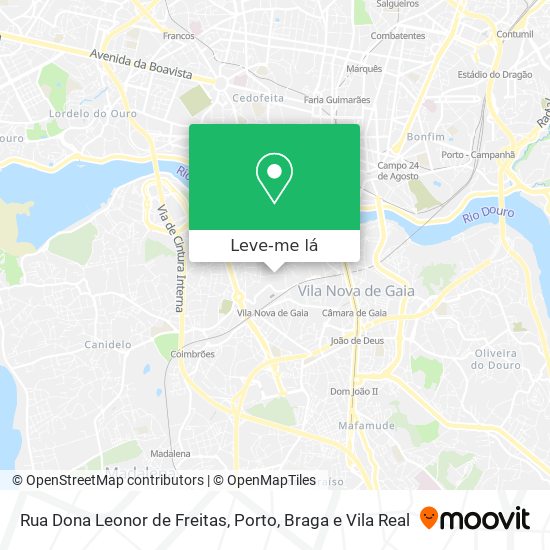Rua Dona Leonor de Freitas mapa