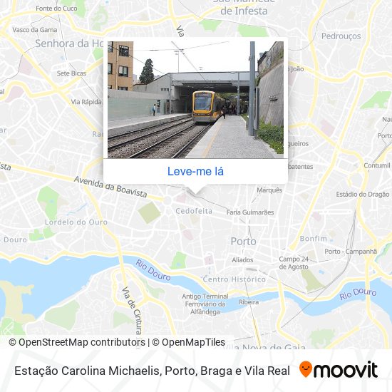 Estação Carolina Michaelis mapa