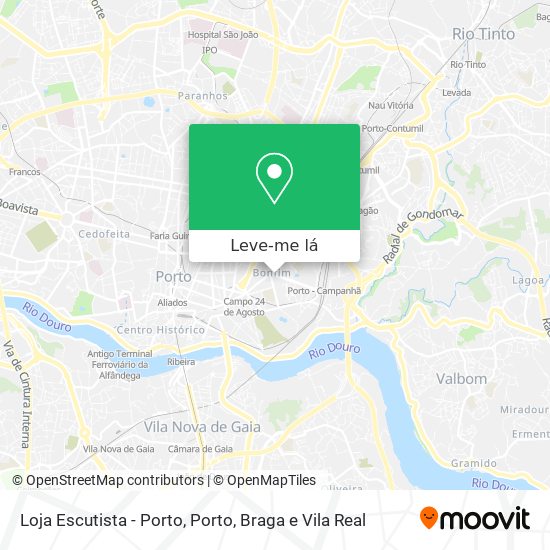 Loja Escutista - Porto mapa