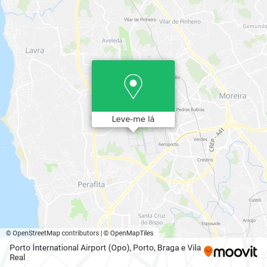 Porto İnternational Airport (Opo) mapa
