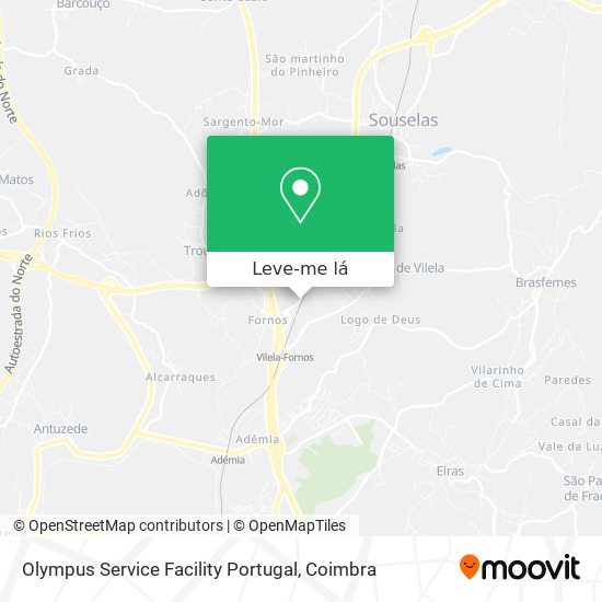 Olympus Service Facility Portugal mapa