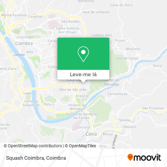 Squash Coimbra mapa