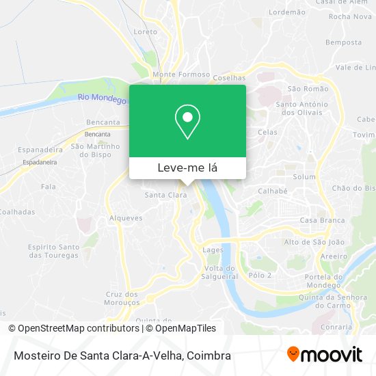 Mosteiro De Santa Clara-A-Velha mapa