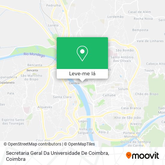 Secretaria Geral Da Universidade De Coimbra mapa