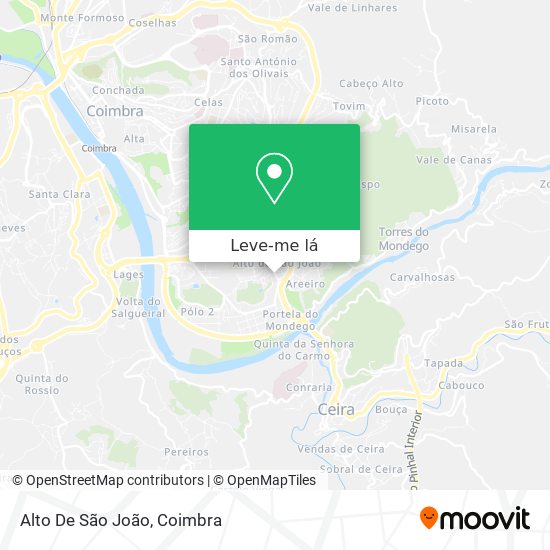 Alto De São João mapa