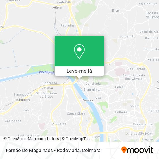 Fernão De Magalhães - Rodoviária mapa