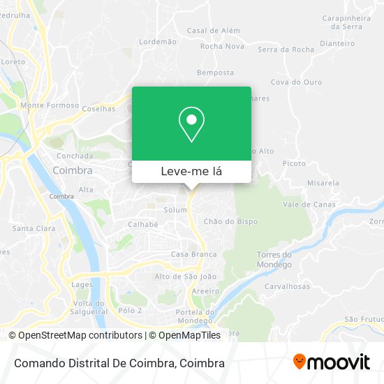 Comando Distrital De Coimbra mapa