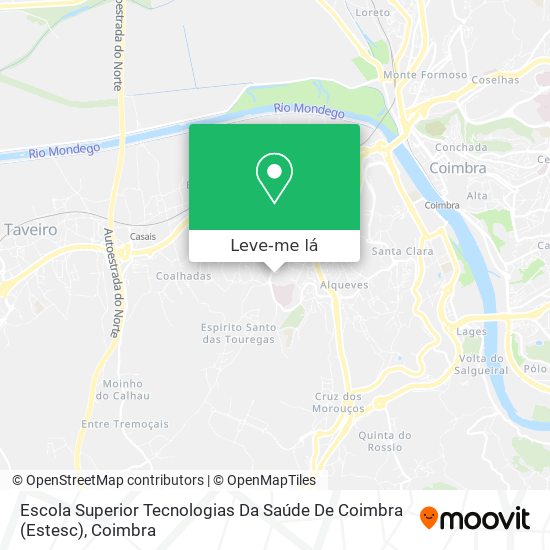 Escola Superior Tecnologias Da Saúde De Coimbra (Estesc) mapa