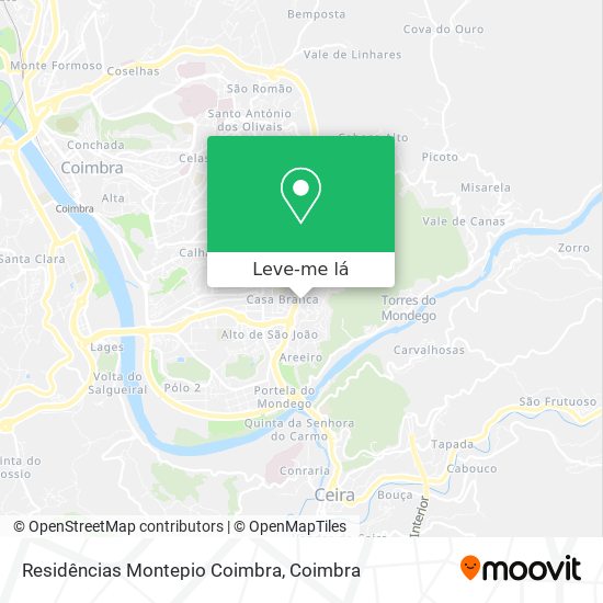Residências Montepio Coimbra mapa