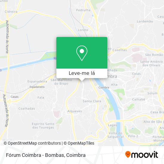 Fórum Coimbra - Bombas mapa
