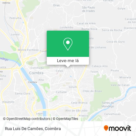 Rua Luís De Camões mapa