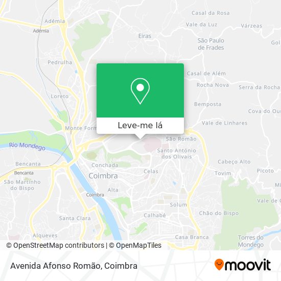 Avenida Afonso Romão mapa