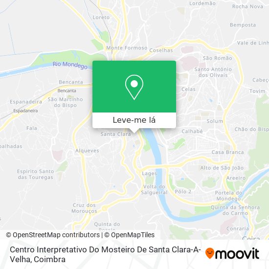 Centro Interpretativo Do Mosteiro De Santa Clara-A-Velha mapa